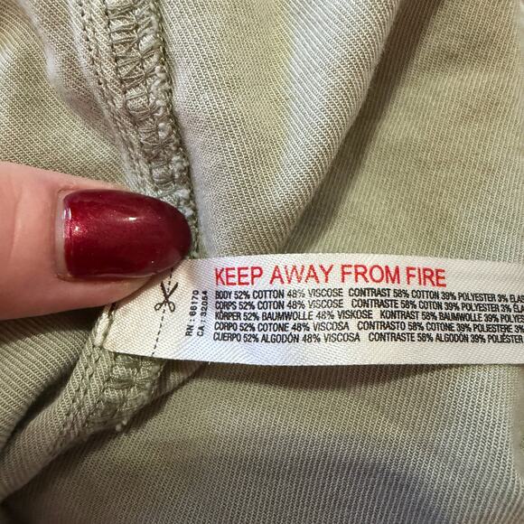 Anthropologie Daily Practice Twofer Midi Dress in sage green Large - Picture 6 of 8